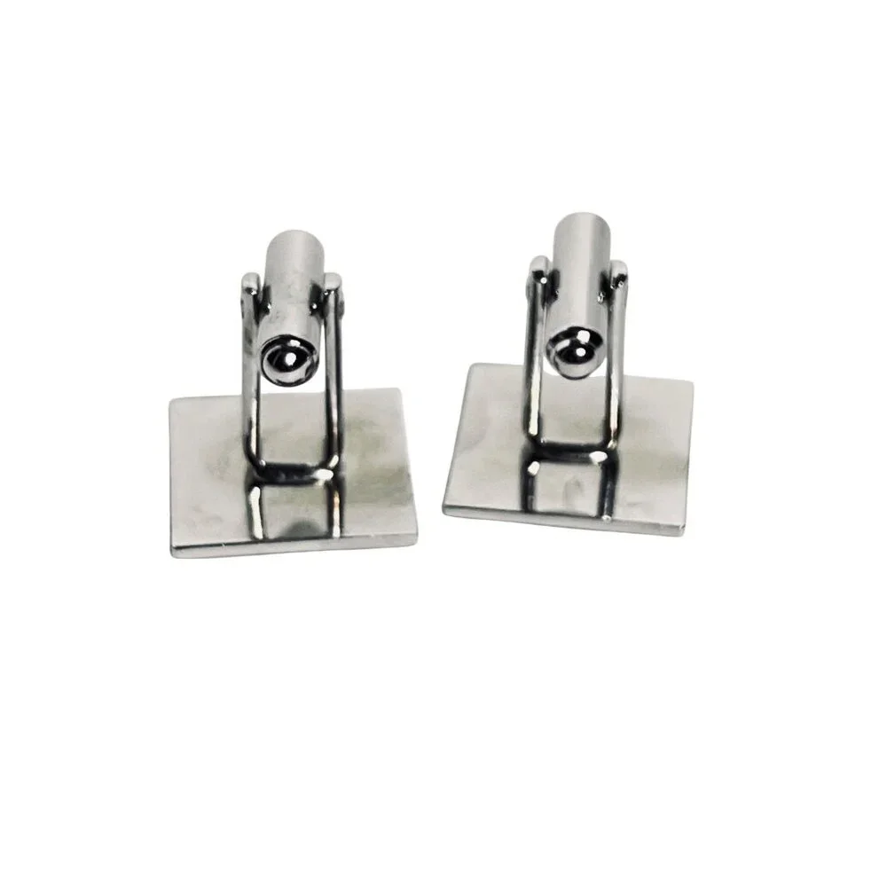 Vintage Flex Let Quality Silver Tone Cufflinks (1979)